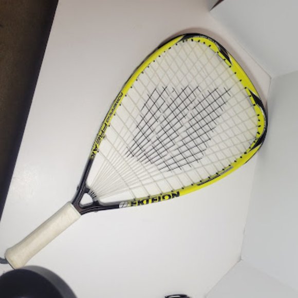EKTELON RACQUET BALL RACQUET WITH COVER PRE-OWNED BUT STRINGS ARE TIGHT - Picture 3 of 7